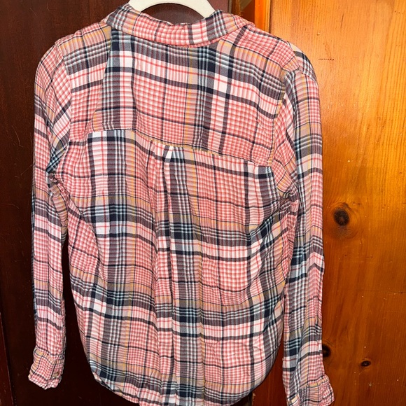 Abercrombie & Fitch plaid button up top y2k soft casual comfy plaid - Picture 5 of 5